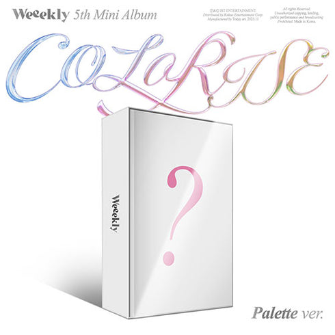 WEEEKLY 5TH MINI ALBUM - COLORISE + APPLEMUSIC PHOTOCARD